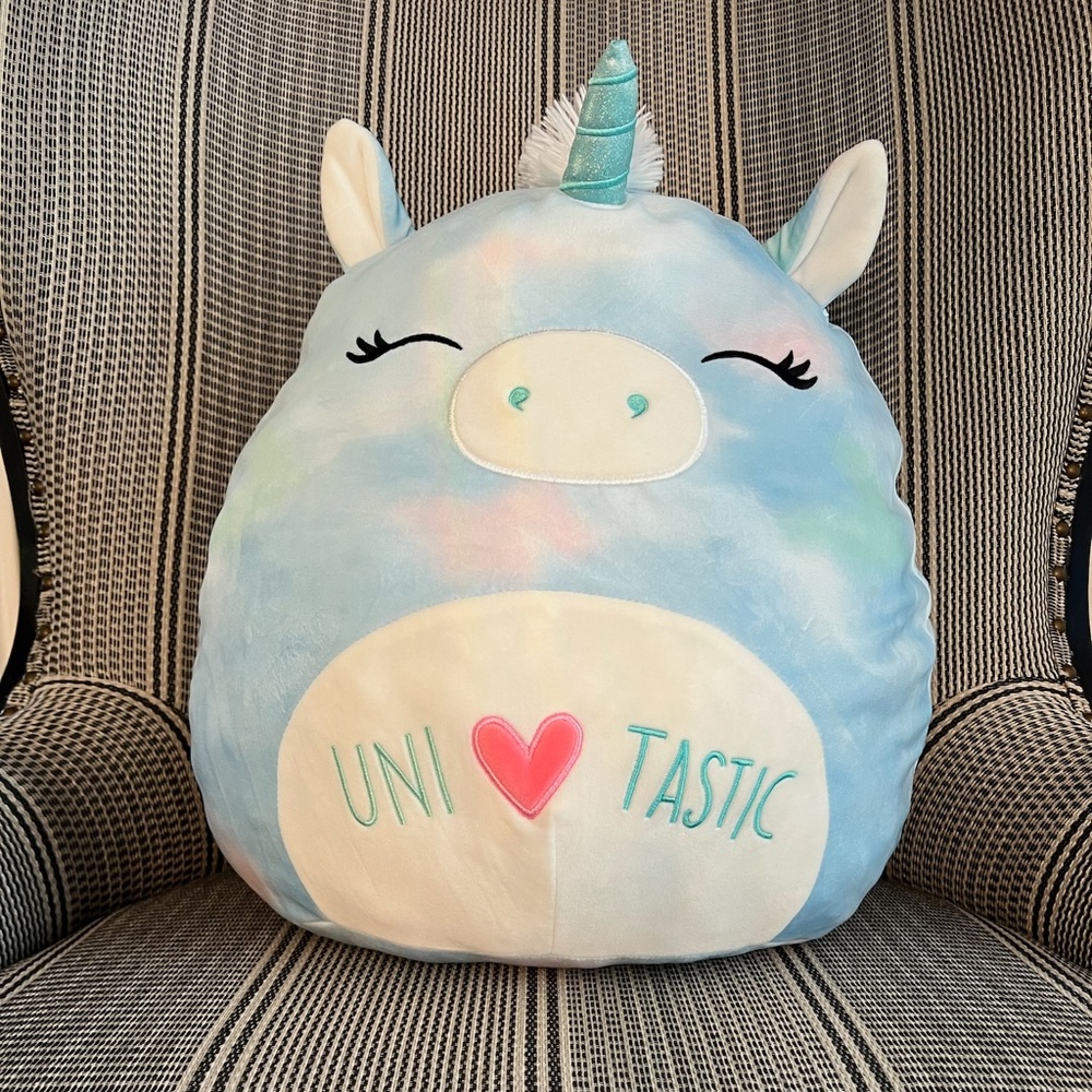 Squishmallows 16" Plush Gwen The Blue Uni Tastic Unicorn Stuffed Animal